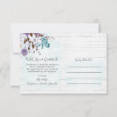 Dank u Southern Cotton 3-foto bruiloft Kaart (Achterkant)