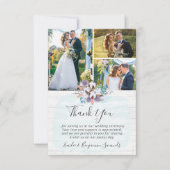 Dank u Southern Cotton Country Wedding Kaart (Voorkant)