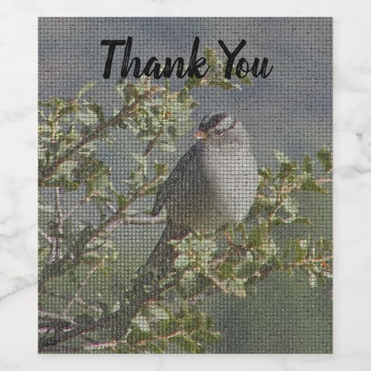 Dank u sparen op de Waardering van de Mozaïek van  Wijn Etiket (Enkel label)