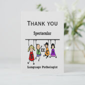 Dank u spectaculaire woordspreker Patholoog Bedankkaart (Staand voorkant)