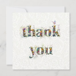 Dank u Sprays van Wildflowers Bedankkaart