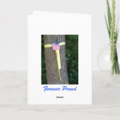 Dank u & stem in met Huis - Militair Wenskaart Bedankkaart (Achterkant)