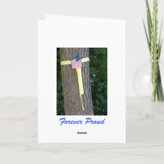 Dank u & stem in met Huis - Militair Wenskaart Bedankkaart (Achterkant)