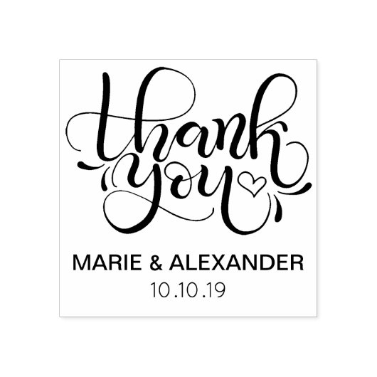 Dank u stempel - Bruiloft - Verlovingsfeest gunst (Afrduk)