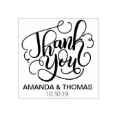 Dank u stempel - Bruiloft + Verlovingsfeest gunst (Afrduk)