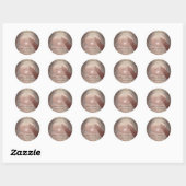 Dank u steunt het Lippenhart van de Kleine Bedrijf Ronde Sticker (Vel)