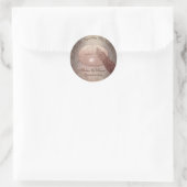 Dank u steunt het Lippenhart van de Kleine Bedrijf Ronde Sticker (Tas)