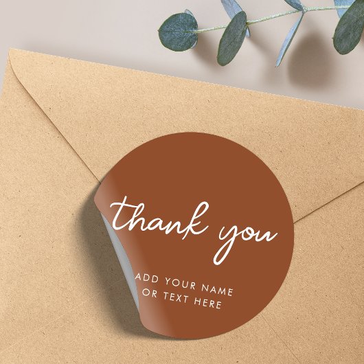 Dank u, Sticker | aards verbrand Sinaasappel