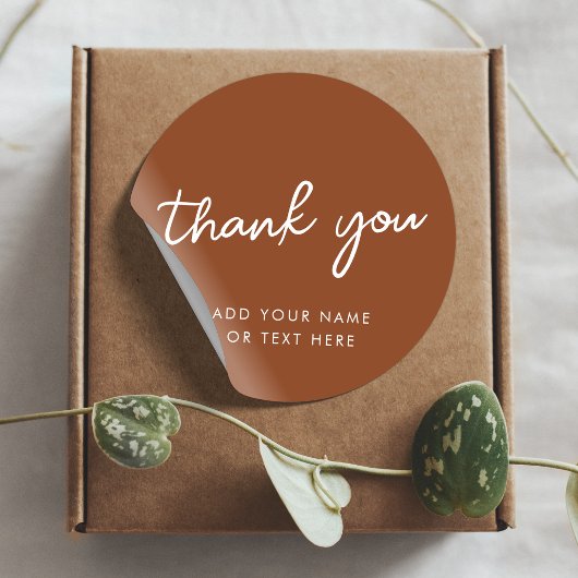 Dank u, Sticker | aards verbrand Sinaasappel