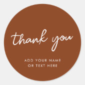 Dank u, Sticker | aards verbrand Sinaasappel (Voorkant)