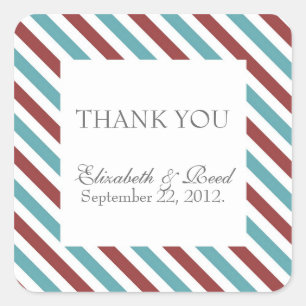 Dank u Sticker // Airmail Stripe