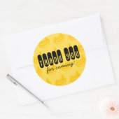 Dank u Sticker bananen (Envelop)