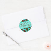 Dank U Sticker (Birini: aqua/brown) (Envelop)