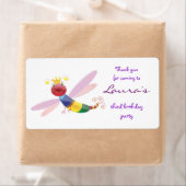 Dank u sticker: Dragonfly Etiket (Insitu)