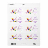 Dank u sticker: Dragonfly Etiket (Full Sheet)