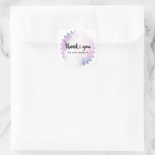 Dank u Sticker - Elegant ontwerp voor verpakking (Tas)