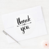 Dank u sticker Hand lettered (Envelop)