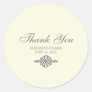 Dank u Sticker // Het Elegance Collectie