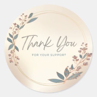 Dank u sticker label