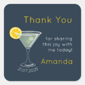 Dank u Sticker – Margarita Cocktail Theme (Voorkant)