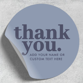 Dank u, Sticker | Minimaal blauw en marine