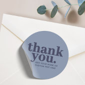 Dank u, Sticker | Minimaal blauw en marine