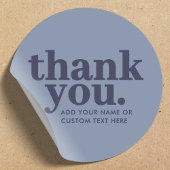 Dank u, Sticker | Minimaal blauw en marine