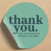 Dank u, Sticker | Moderne groene retro