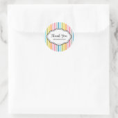  dank u Sticker regenboog strepen (Tas)