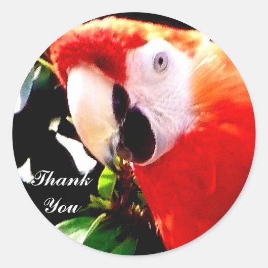 Dank u_Sticker Ronde Sticker (Voorkant)