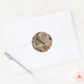 Dank u sticker roos roze roos achtergrond (Envelop)