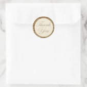 Dank u Sticker/Seal Ronde Sticker (Tas)