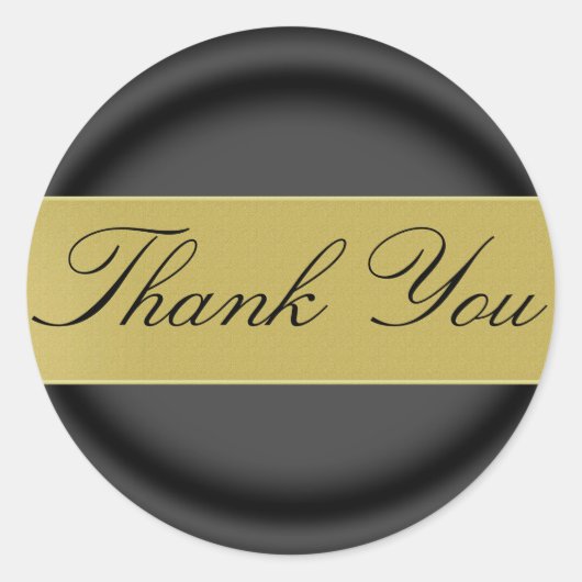 Dank u Sticker/Seal Ronde Sticker (Voorkant)