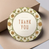 Dank U Sticker Vintage Art Nouveau Mucha