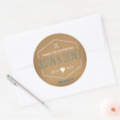 Dank u sticker voor bruiloft gunsten (Envelop)
