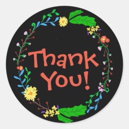 Dank u Stickers - Funky Floral