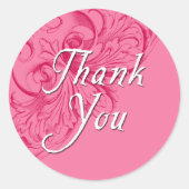 Dank u Stickers in Roze (Voorkant)