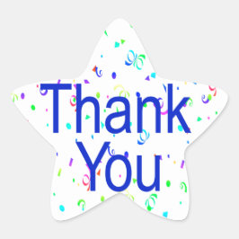 Dank u Stickers met Streamers