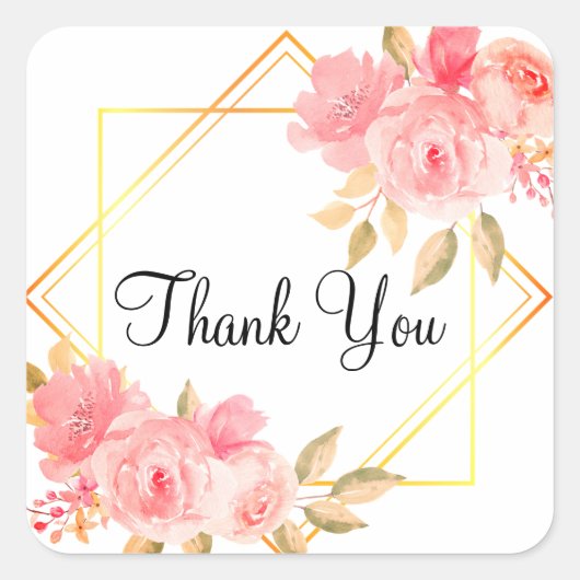 Dank u stickers of envelopzegels (Voorkant)