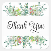 Dank u stickers of envelopzegels