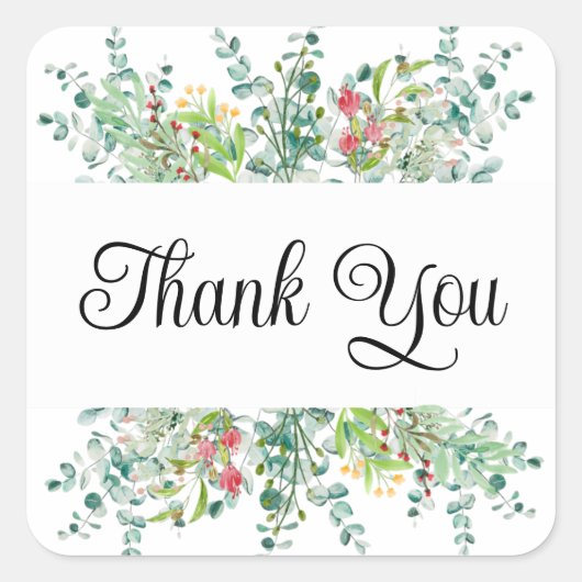 Dank u stickers of envelopzegels (Voorkant)