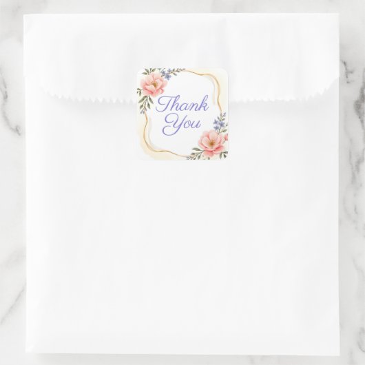 Dank u stickers of envelopzegels (Tas)