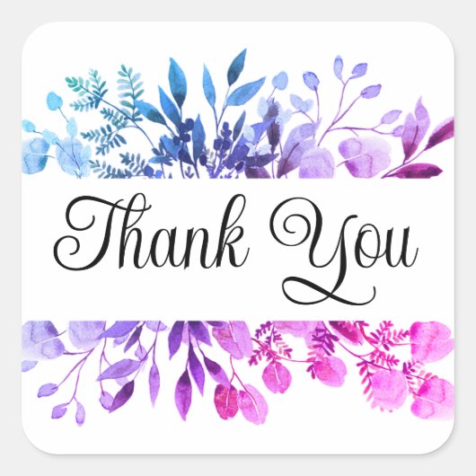 Dank u stickers of envelopzegels (Voorkant)