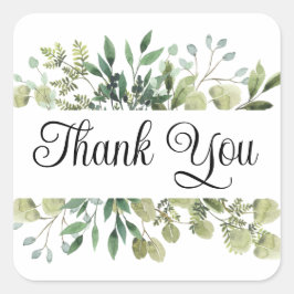 Dank u stickers of envelopzegels