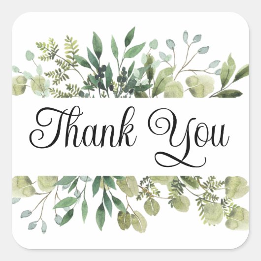 Dank u stickers of envelopzegels (Voorkant)