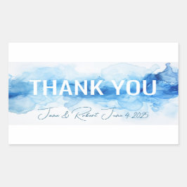 Dank u stickers of envelopzegels of gunsten