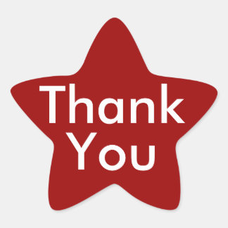 Dank u Stickers op rode achtergrond