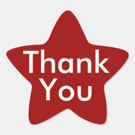 Dank u Stickers op rode achtergrond