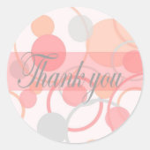 Dank u Stickers - Rond (Voorkant)