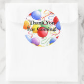 Dank u Stickers Verjaardagsfeestballonnen Roun (Tas)